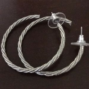 Silver Hoops